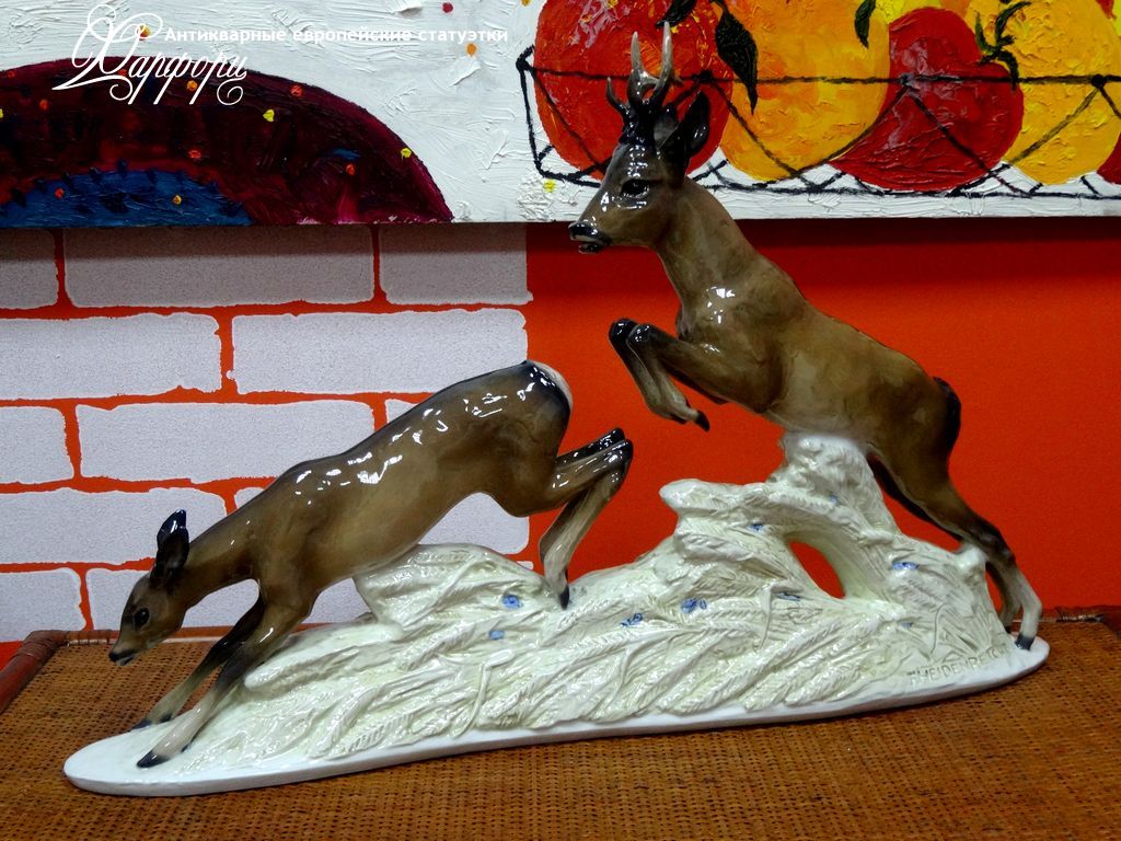 Купить фарфоровую статуэтку Rosenthal Пара косуль